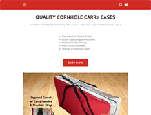 Tablet Screenshot of cornholecarrycases.com